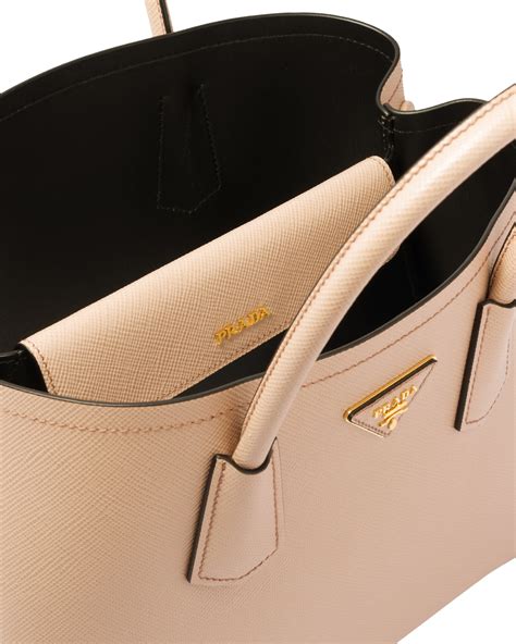 prada saffiano cuir double large|saffiano leather double Prada.